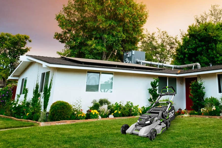 walk behind electric lawn mower